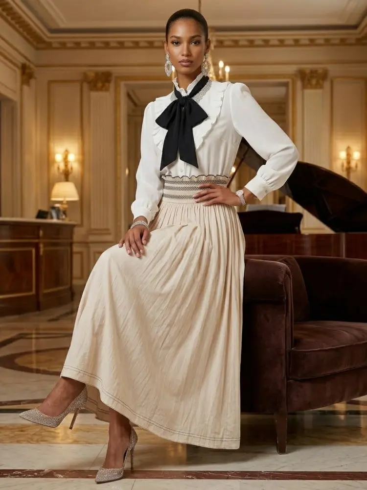 ELEGANT LONG SKIRT - New Collection PARIS LE MARAIS - BASTILLE - BYMANYC ® New York by BYMANYC ® New York