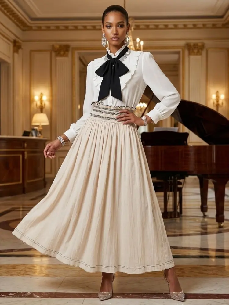 ELEGANT LONG SKIRT - New Collection PARIS LE MARAIS - BASTILLE - BYMANYC ® New York by BYMANYC ® New York