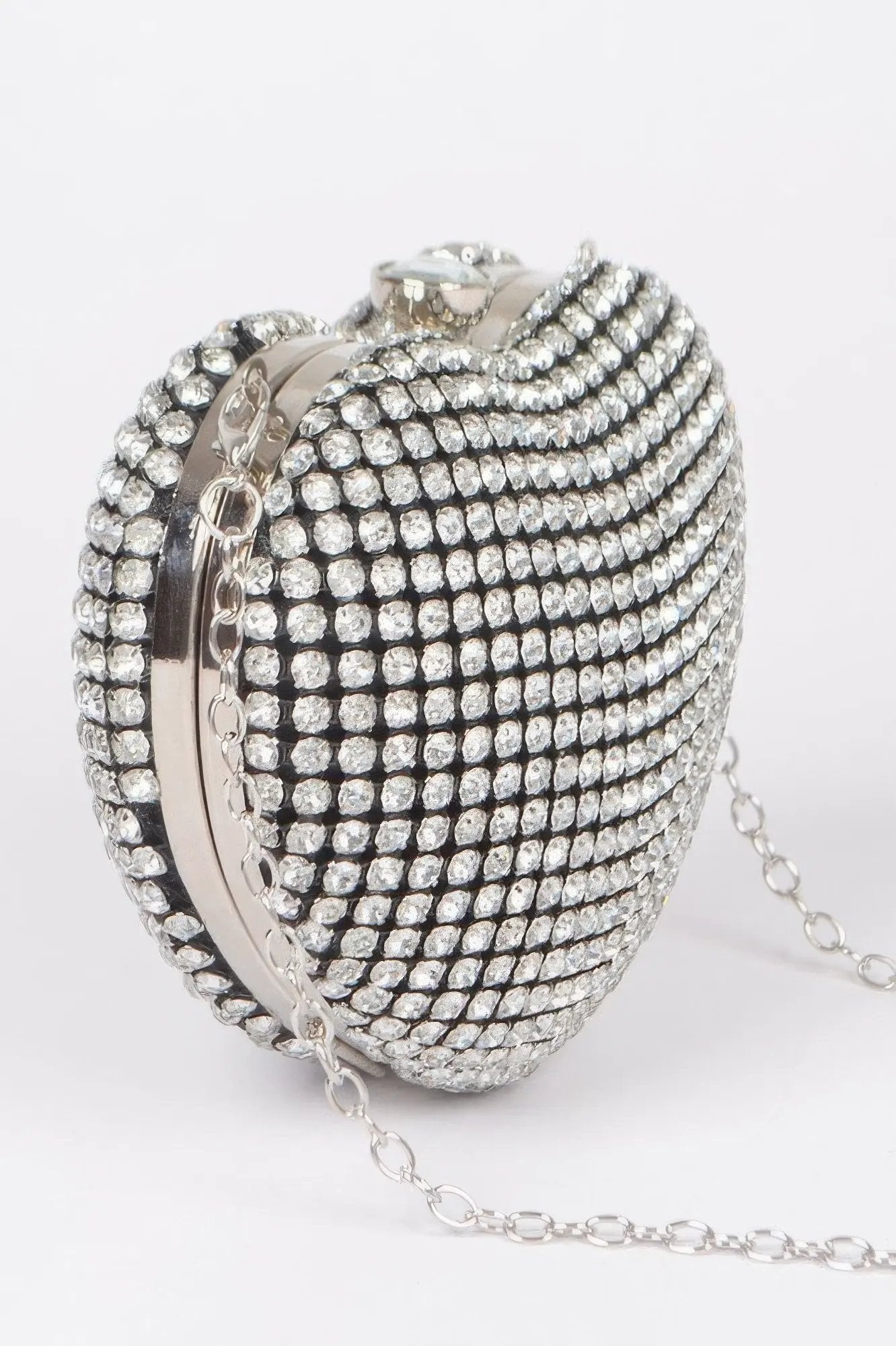Valentine Heart Clutch BYMANYC New York Radiant Rhinestones Glam For Women by BYMANYC ® New York