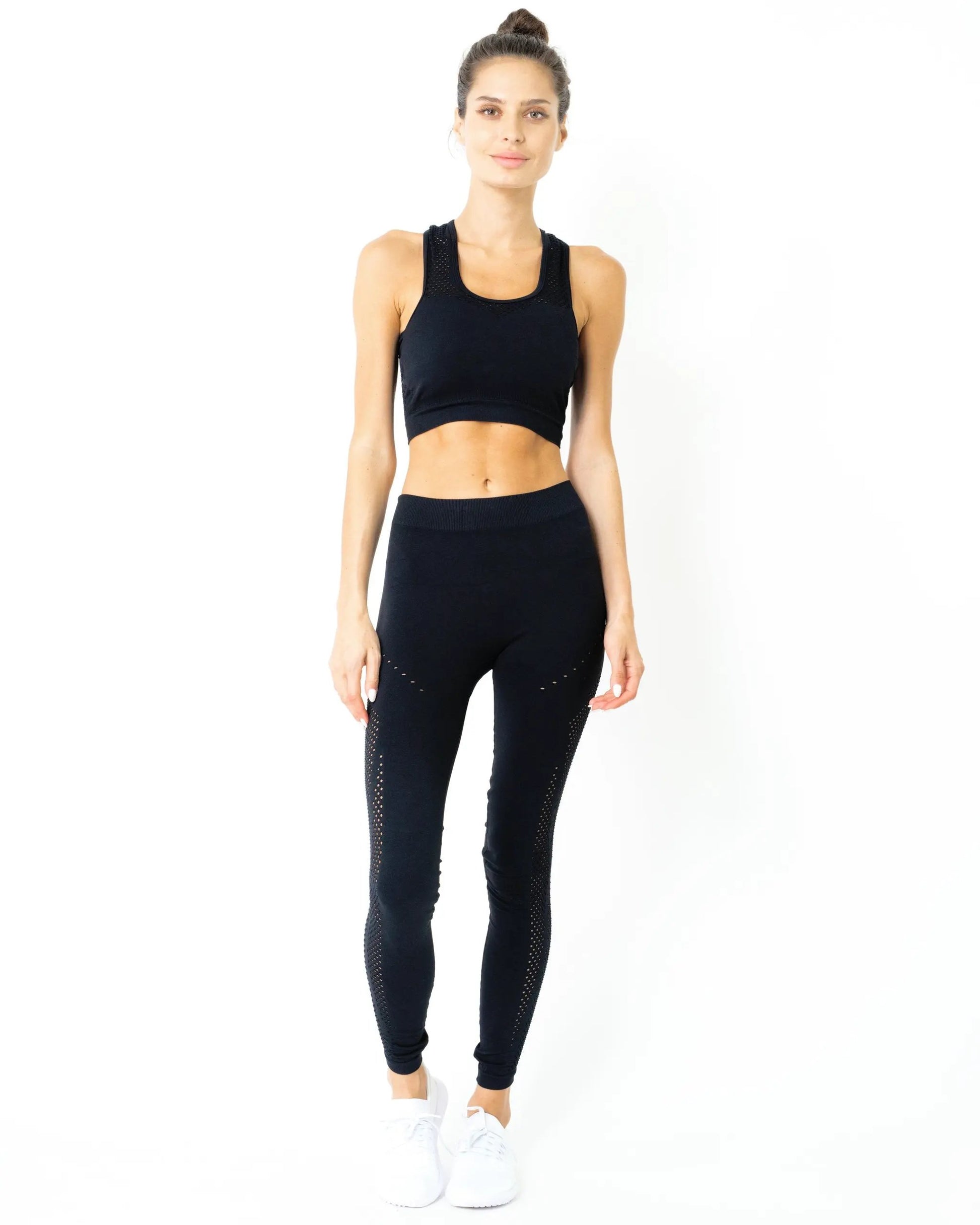 Milano Seamless Legging - Black [MADE IN ITALY] by Savoy Active