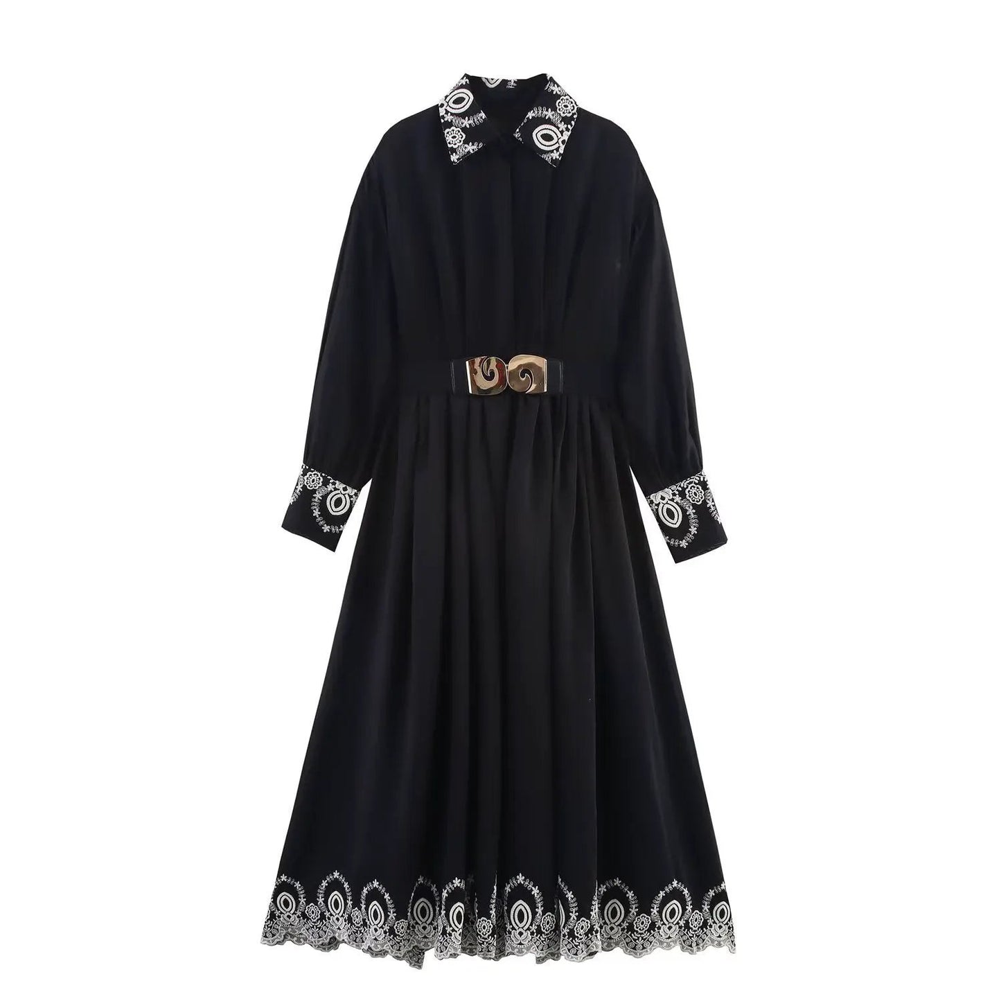 Elegant Embroidered Dress, Central Park | Women - BYMANYC ® New York by BYMANYC ® New York