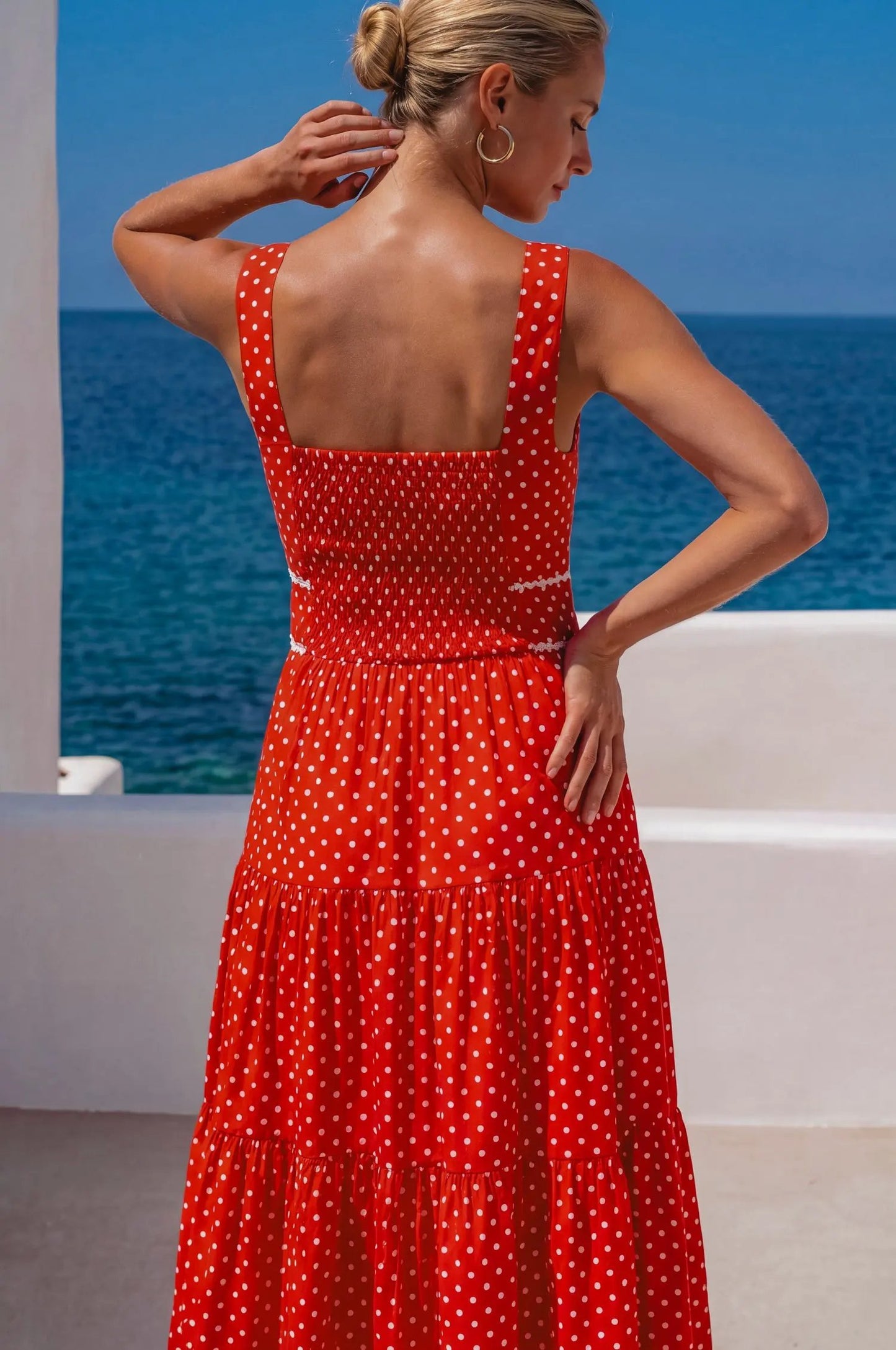 Elysia Cotton Tiered Maxi Dress by ELF
