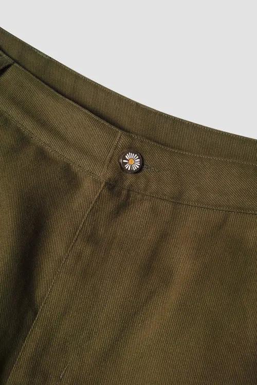 Embroidered Flowers Detachable Cargo Pants Shorts by Hideout