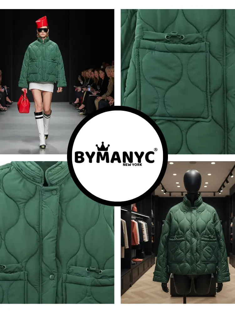 Emerald Quilted Jacket • SOHO New Collection BYMANYC ® New York by BYMANYC ® New York