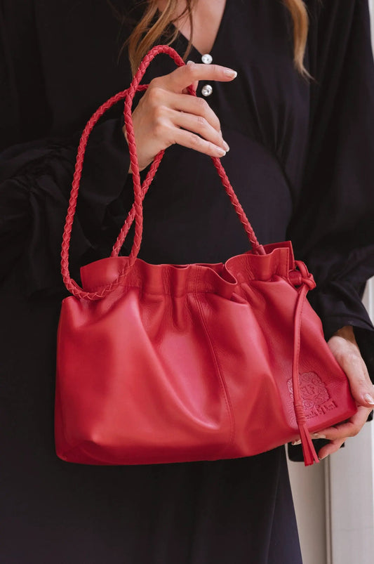Etoile Crossbody Leather Clutch Bag by ELF
