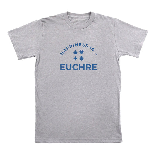 Men's Euchre T-shirt, Heather Grey by Games Night