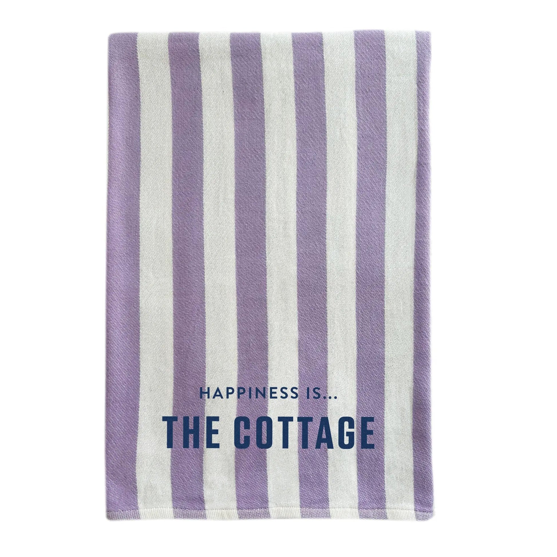 Everywhere Towel: Cottage, Stripe Lilac by Cottage Collection