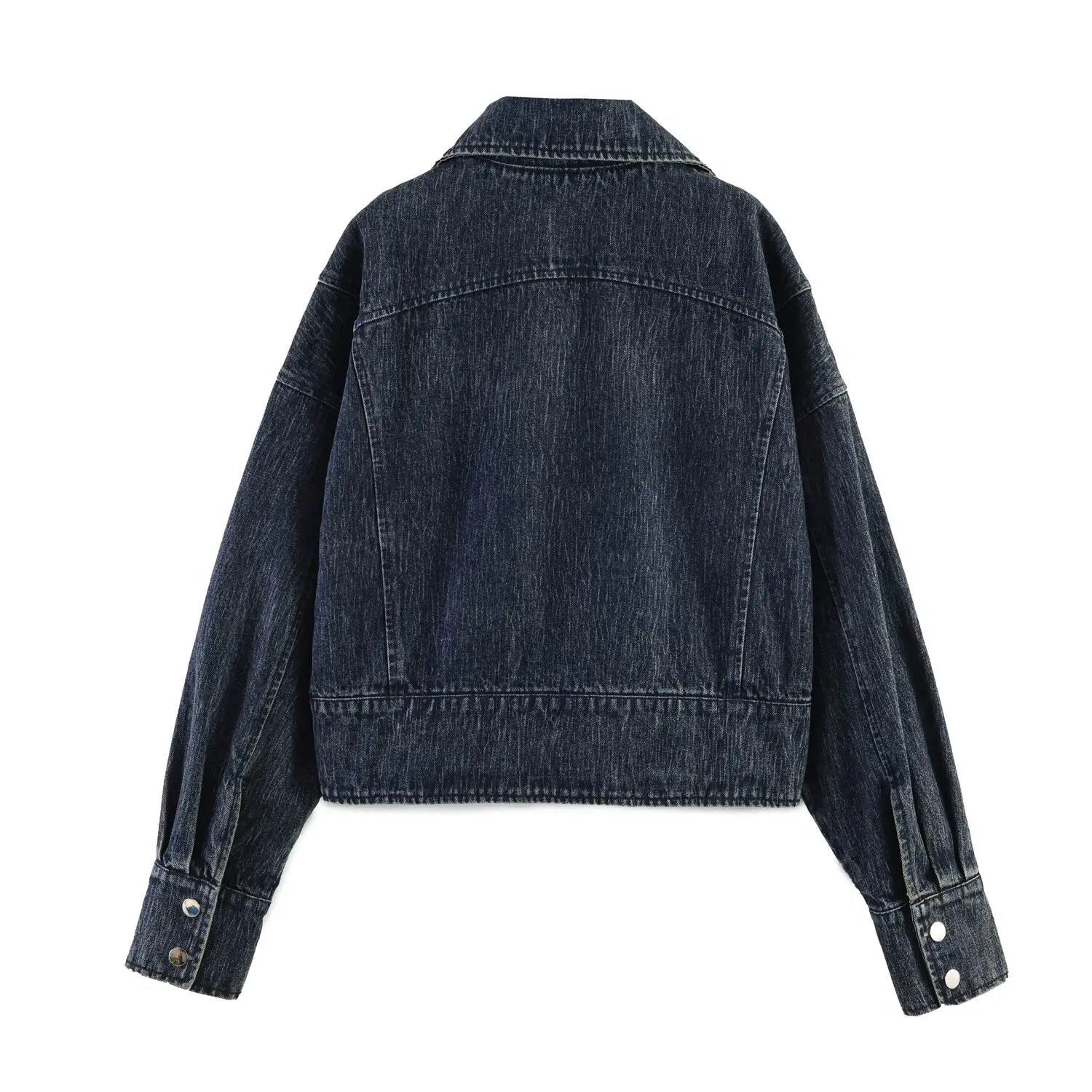 Women's Asymmetric Dark Wash Denim Jacket BYMANYC ® New York CONTEMPORARY VIBRANT MODERN FASHION - New Collection by BYMANYC ® New York