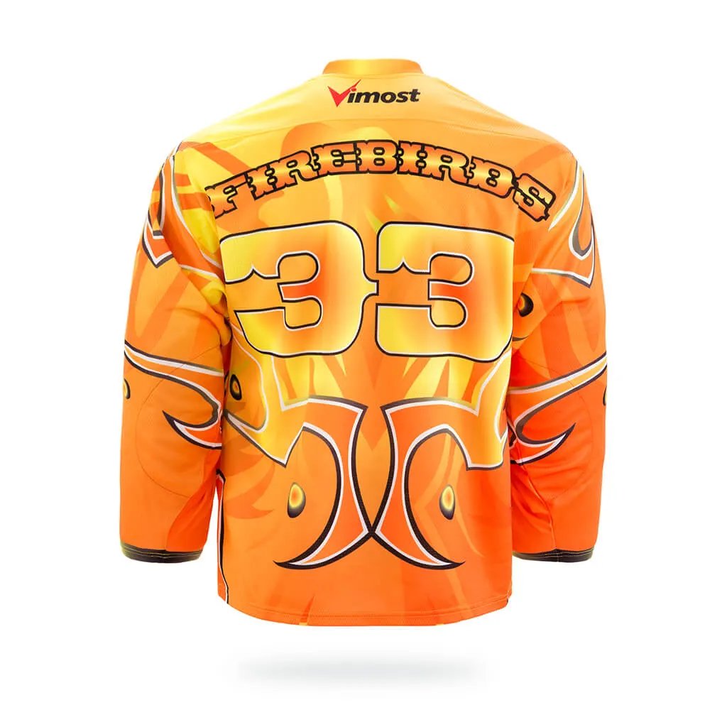 Custom Yellow Firebird Ice Hockey Jersey by Vimost Sportswear
