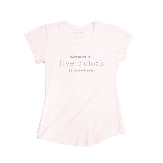 Women's Five O'Clock Bamboo T-Shirt, Ballet Pink by Celebrate Collection