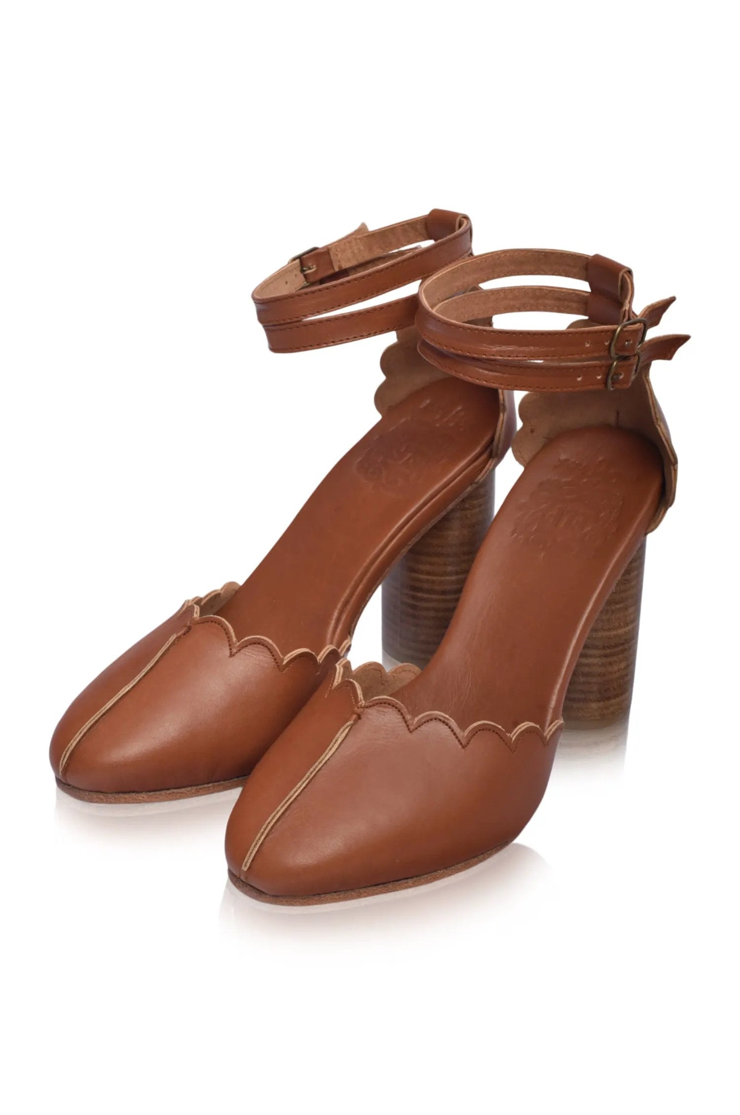 Flamingo Leather Heels by ELF