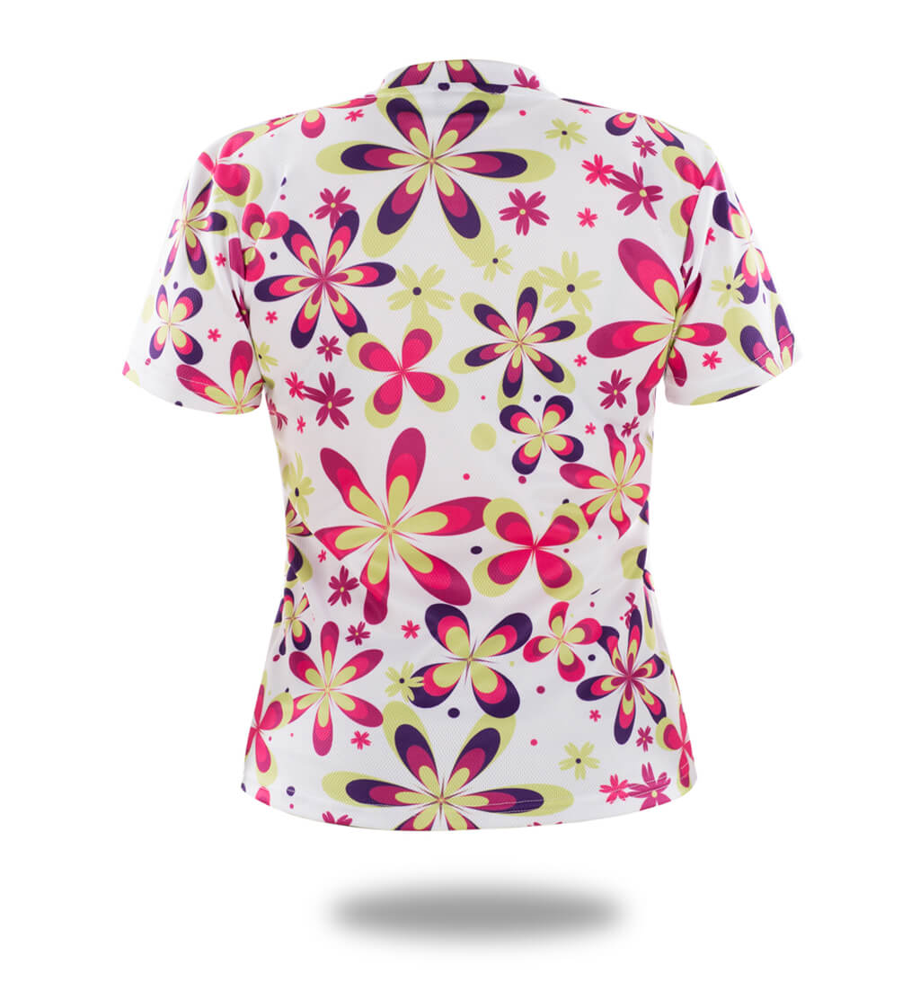 Women Colorful Floral Sublimation T-Shirt-1