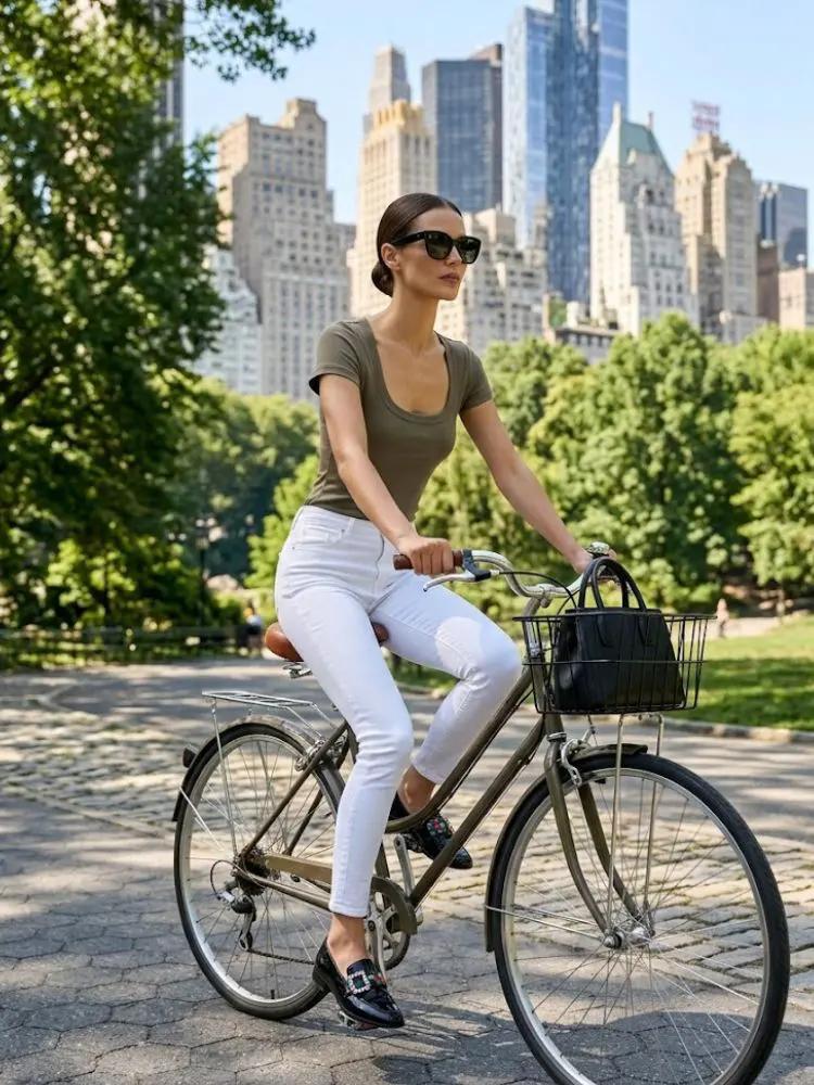 Forest Green BRYANT U-Neck Top Prêt-à-Porter BYMANYC ® New York by BYMANYC ® New York