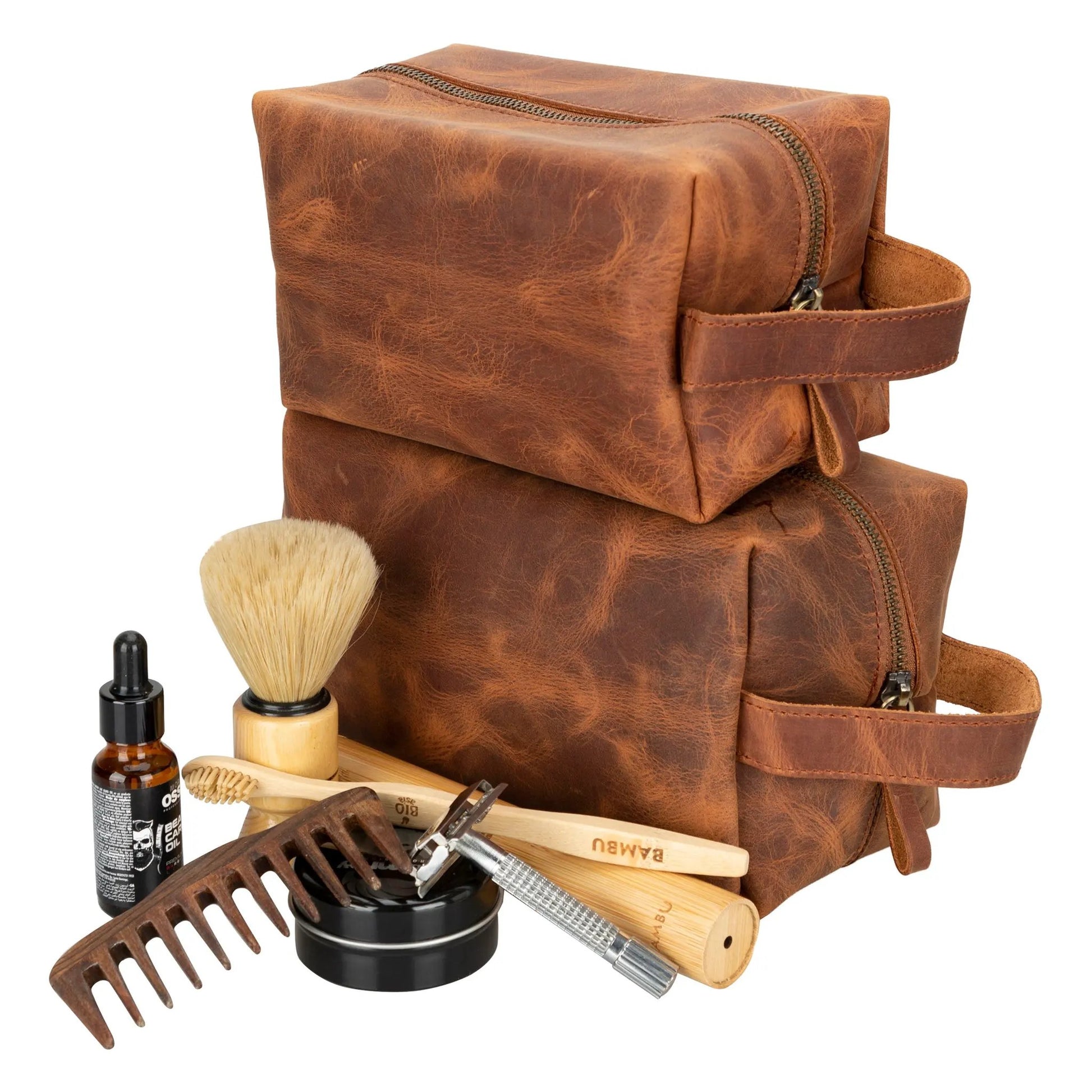 Eve Leather Dopp Kit, X Large by TORONATA