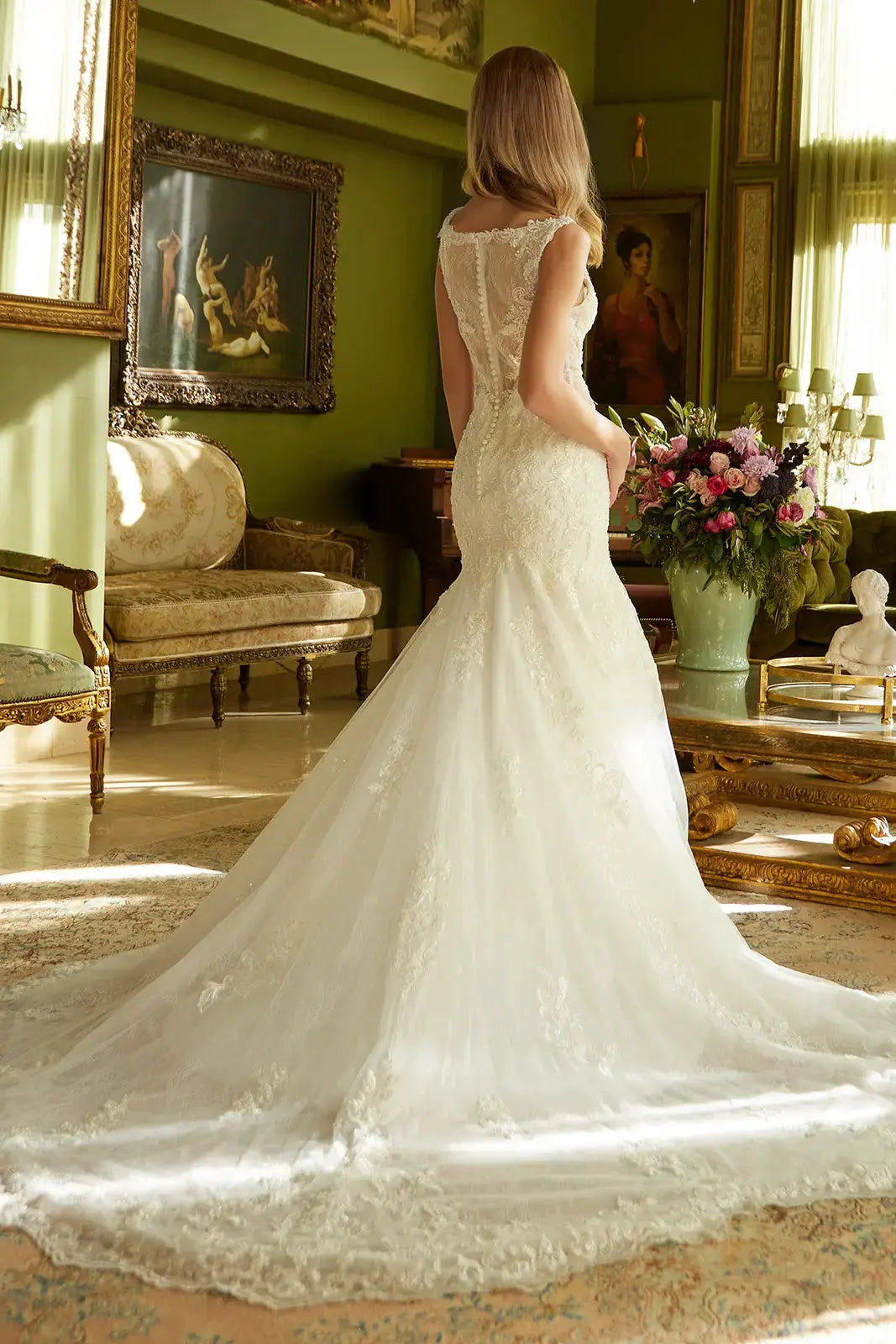 Sleeveless, Mermaid Silhouette Wedding Dress by Tux-USA