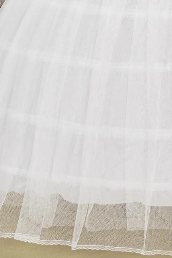 6-Hoops 2 Layers Tulle Premium Petticoat for Puffy & Full Heavy Quinceanera Dress by Tux-USA