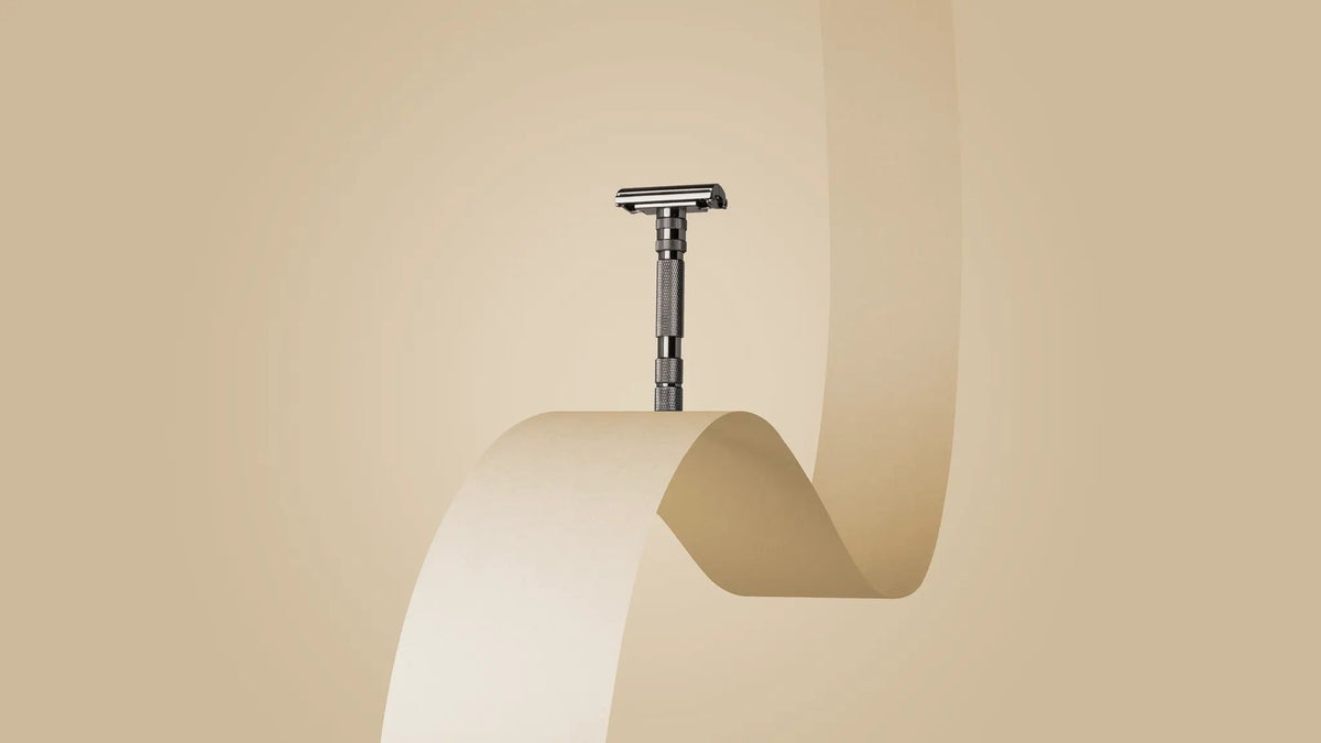 Rockwell T2 Adjustable Safety Razor - Gunmetal (Twist-to-Open) by Rockwell
