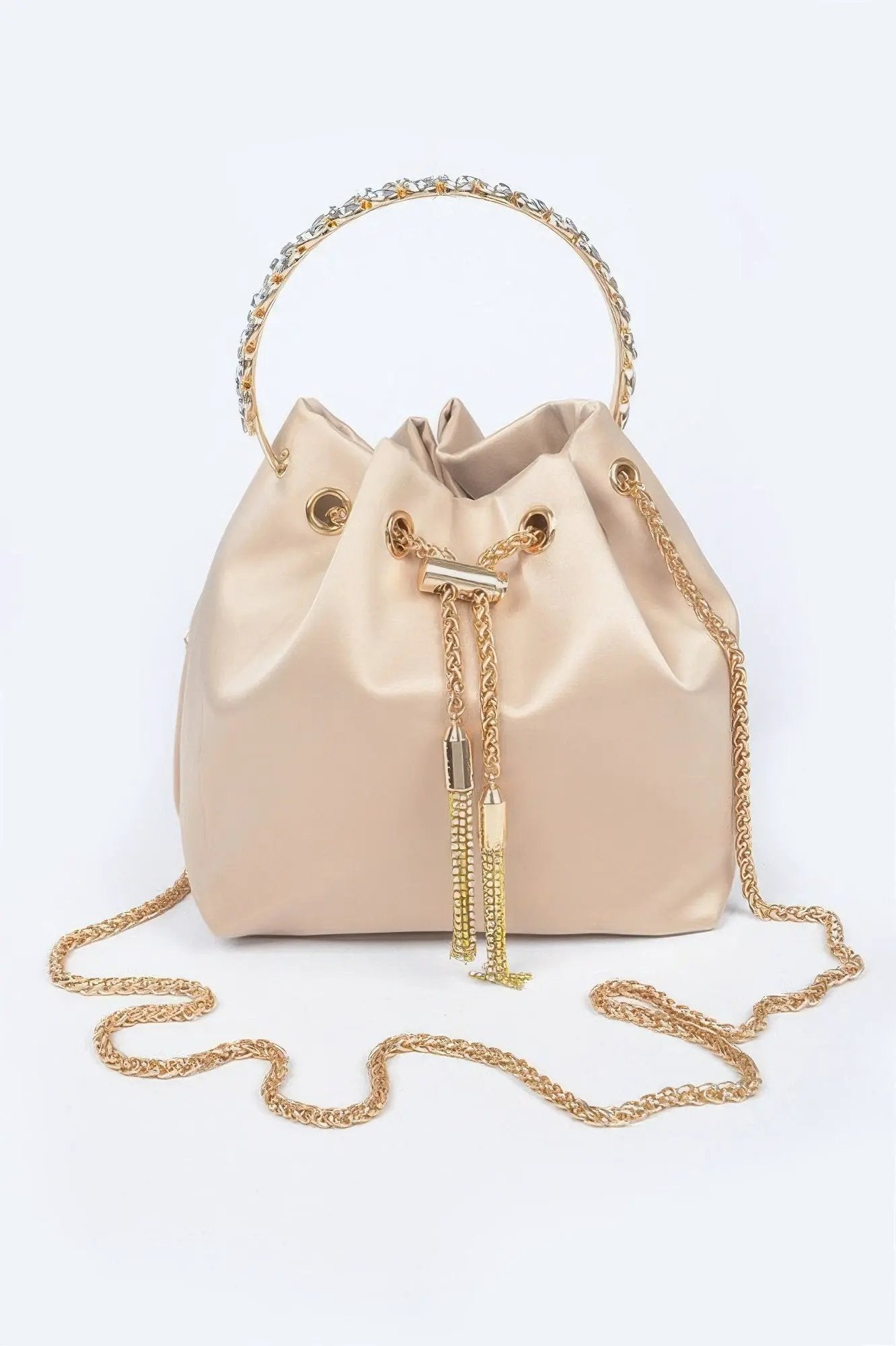 GRAMERCY Rhinestone Satin Bucket - New Collection Los Angeles - BYMANYC ® New York by BYMANYC ® New York
