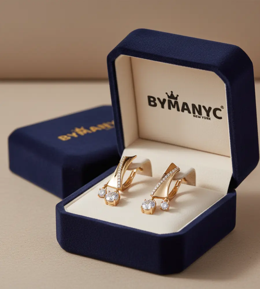Geometric Drop Earrings Sparkle SOHO BYMANYC ® New York by BYMANYC ® New York