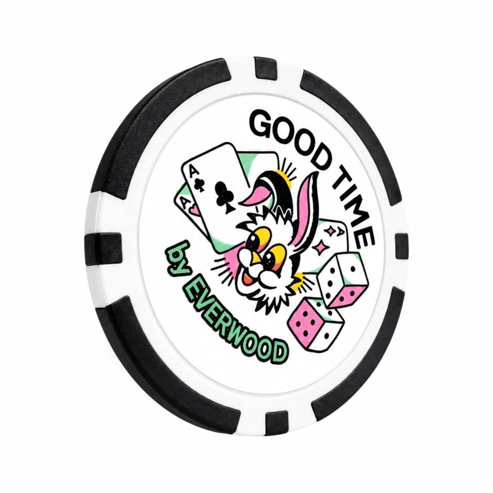 Good Time by Everwood Golf Ball Marker Poker Chip by Good Time by Everwood