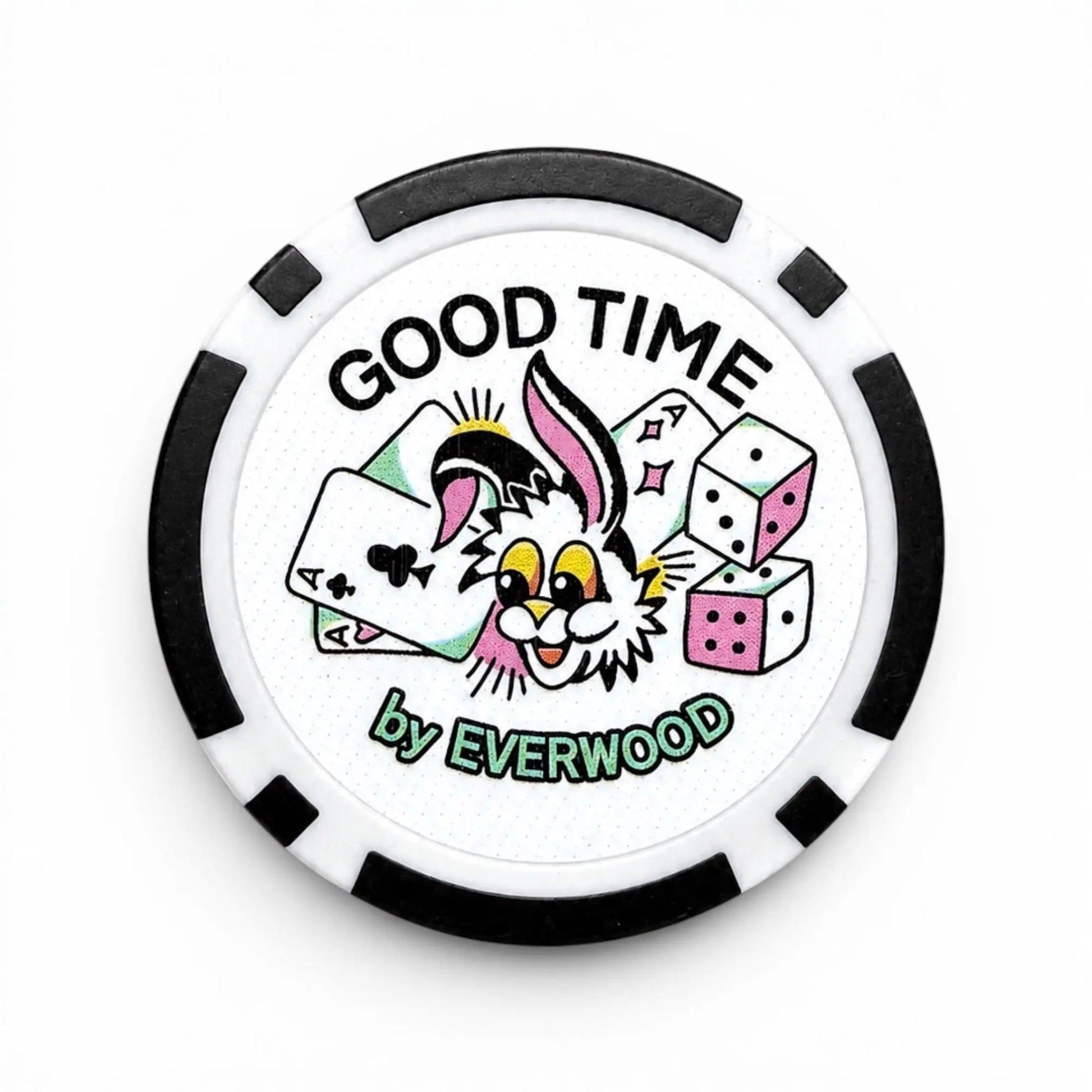 Good Time by Everwood Golf Ball Marker Poker Chip by Good Time by Everwood
