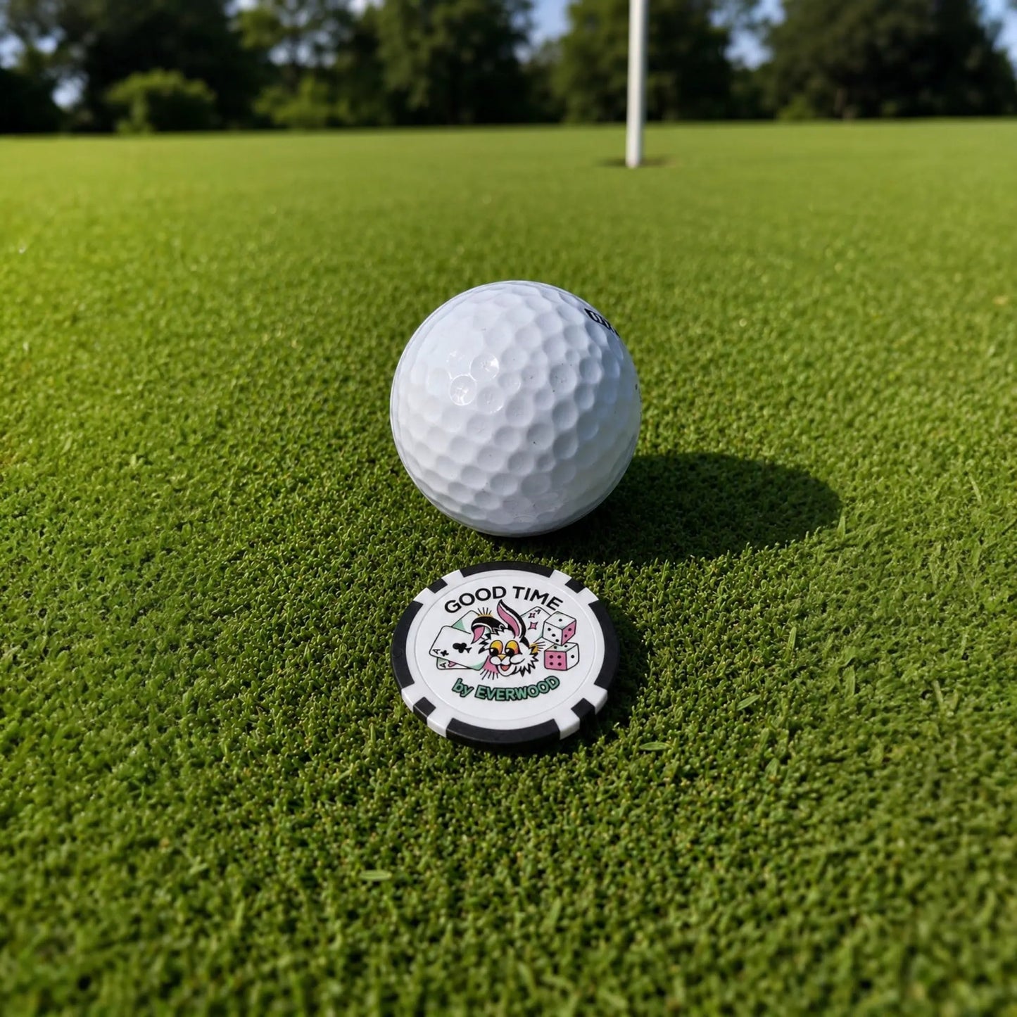 Good Time by Everwood Golf Ball Marker Poker Chip by Good Time by Everwood