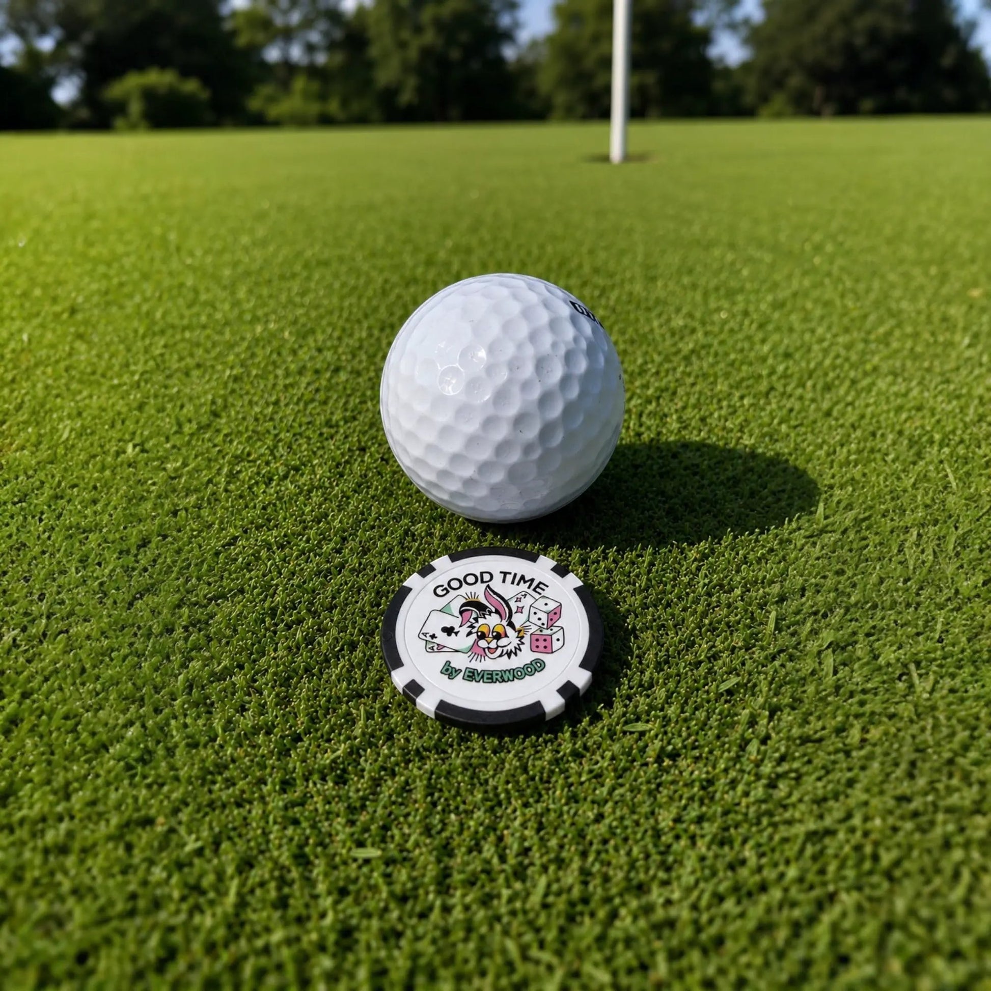 Good Time by Everwood Golf Ball Marker Poker Chip by Good Time by Everwood