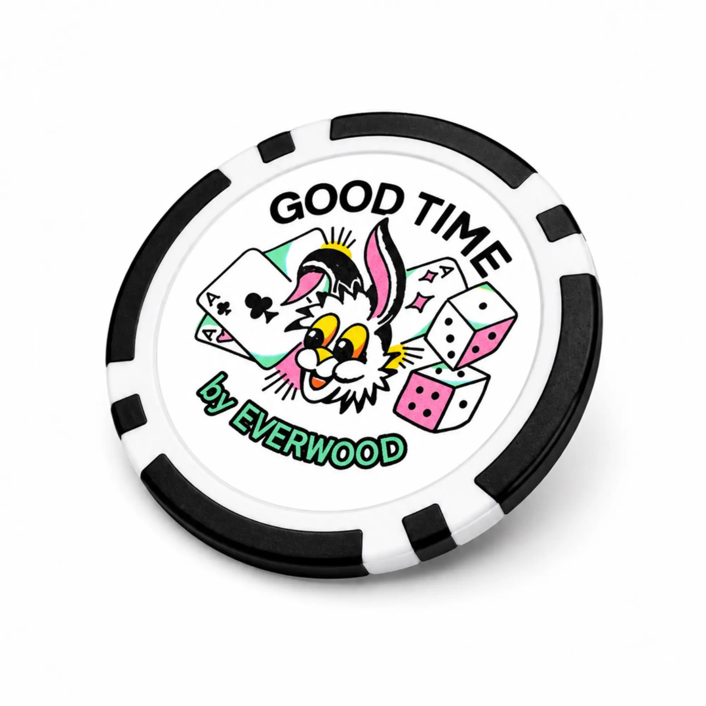 Good Time by Everwood Golf Ball Marker Poker Chip by Good Time by Everwood