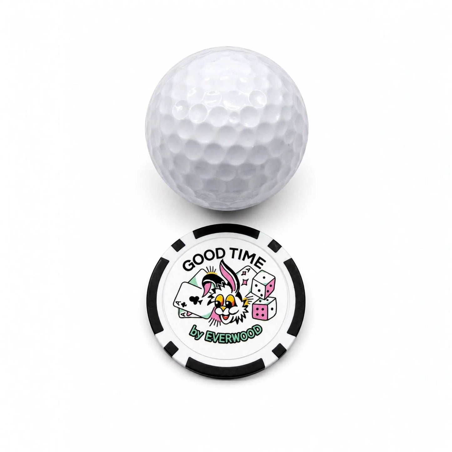 Good Time by Everwood Golf Ball Marker Poker Chip by Good Time by Everwood