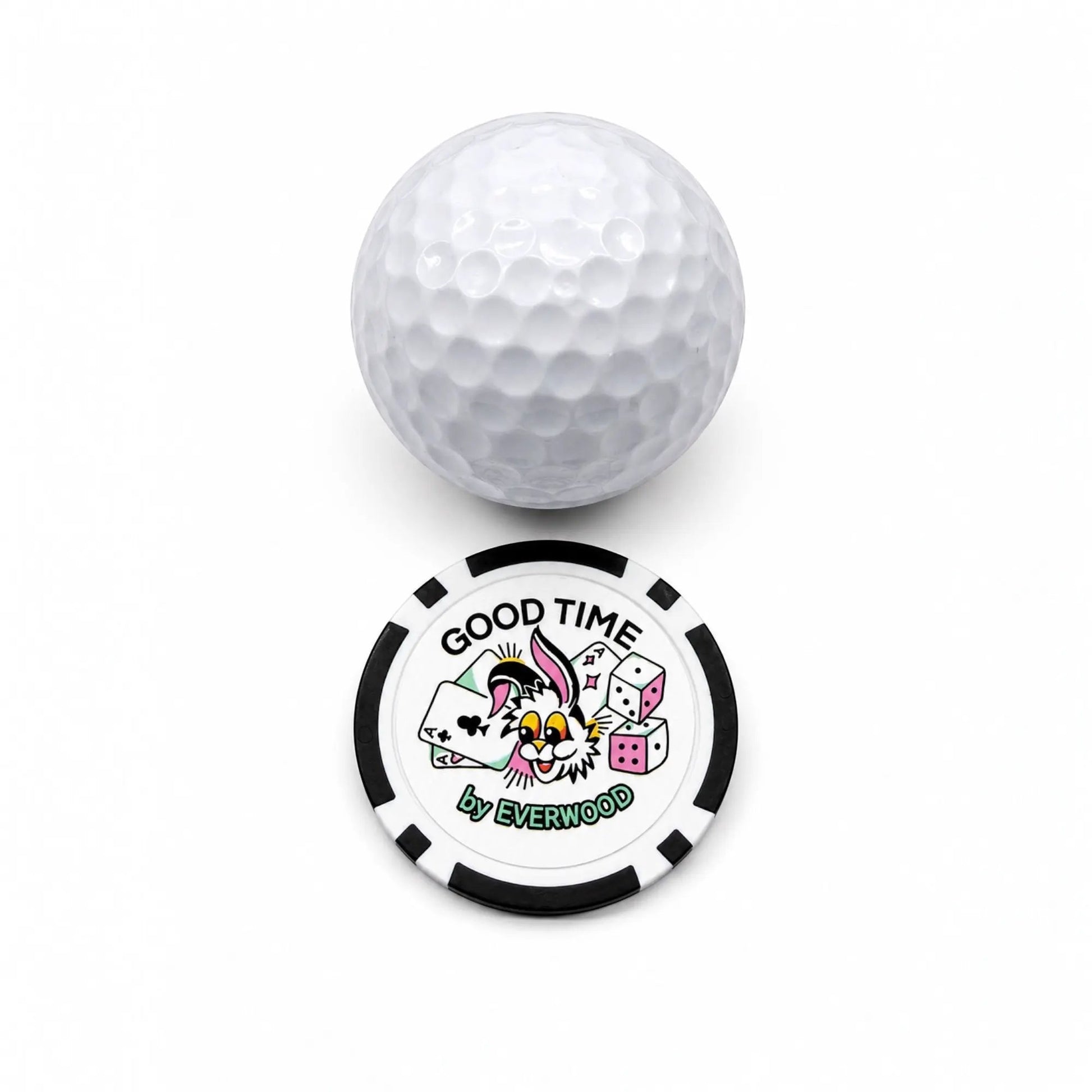 Good Time by Everwood Golf Ball Marker Poker Chip by Good Time by Everwood