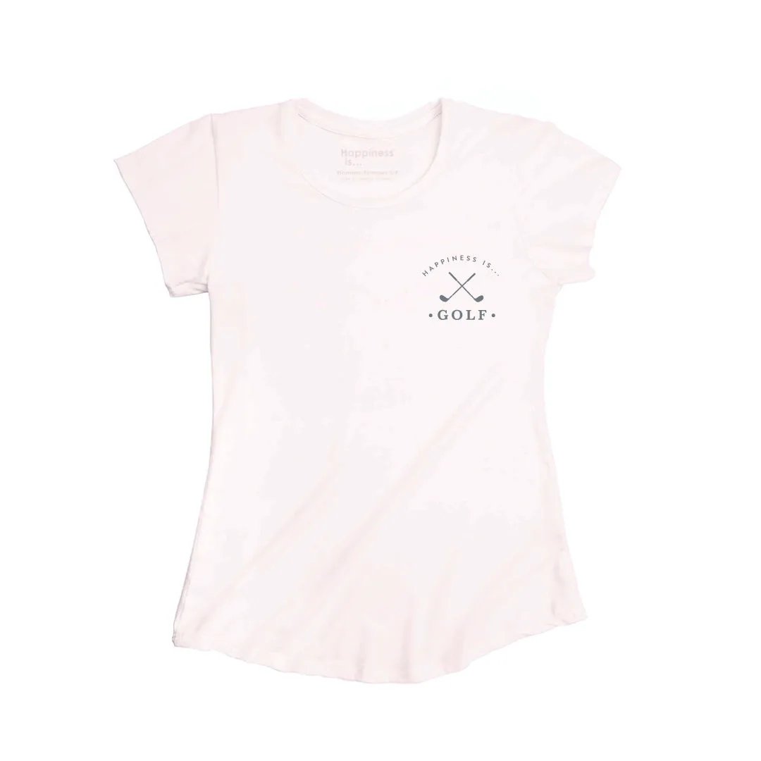 Women's Golf Bamboo T-Shirt, Ballet Pink by Golf Collection