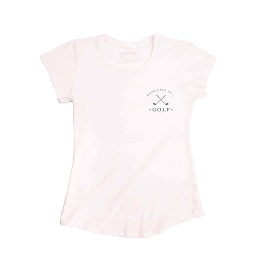 Women's Golf Bamboo T-Shirt, Ballet Pink by Golf Collection