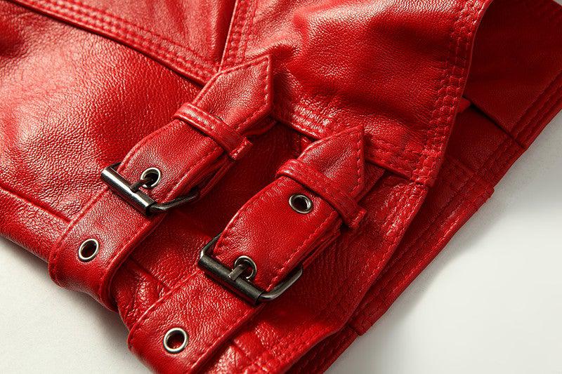 Grandeur 100% Real Sheepskin Coat Female Genuine Leather Jacket by Inland Leather Co.
