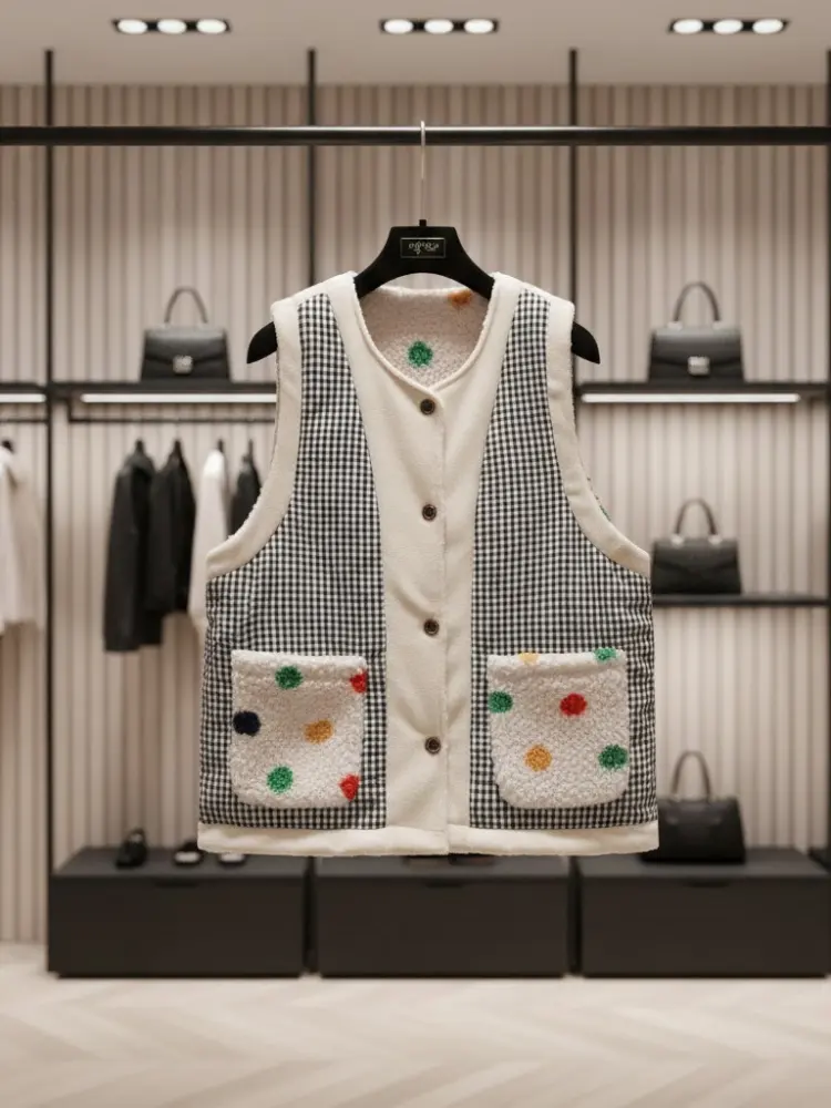 Graphic Reversible Eco-Vest • MADISON New Collection BYMANYC ® New York by BYMANYC ® New York