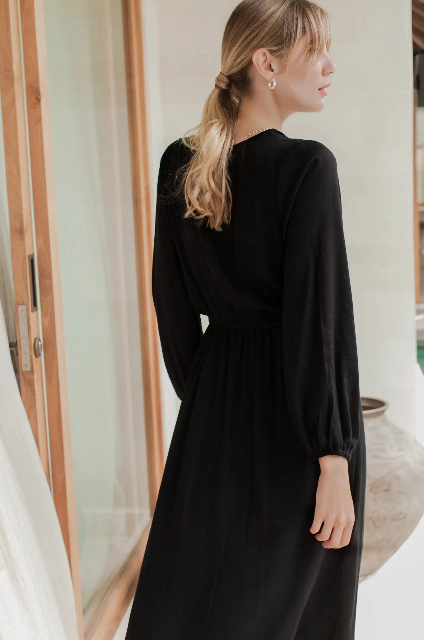 Greta Long Sleeve Midi Dress (Sale) by ELF