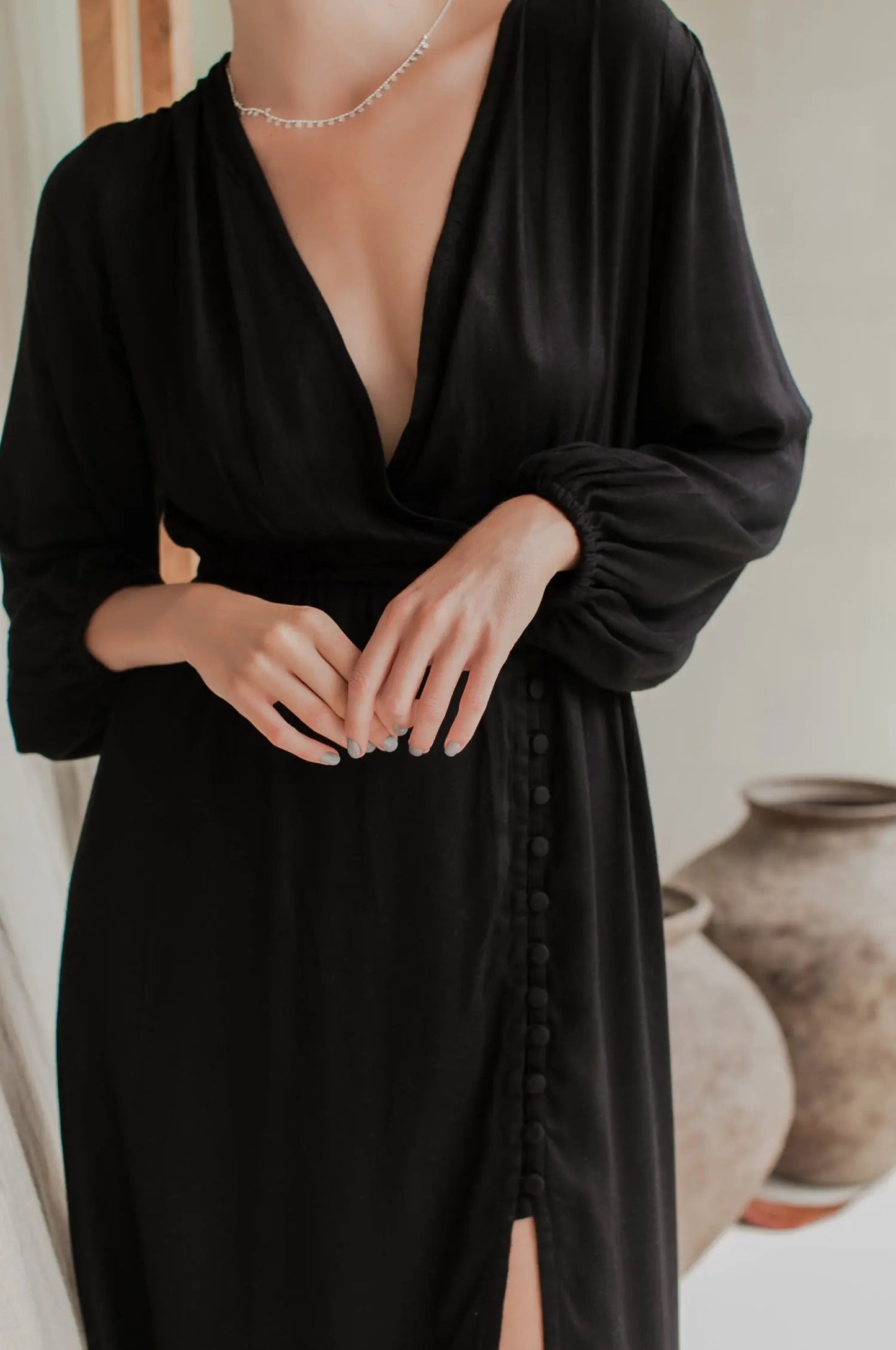Greta Long Sleeve Midi Dress (Sale) by ELF