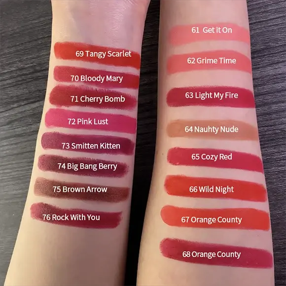 CHARMACY 16 Colors Waterproof Velvet Lipstick Easy To Wear Longstay Lip Stick Long-Lasting Matte Lip Makeup Cosmetic by Naroon Makeup Store