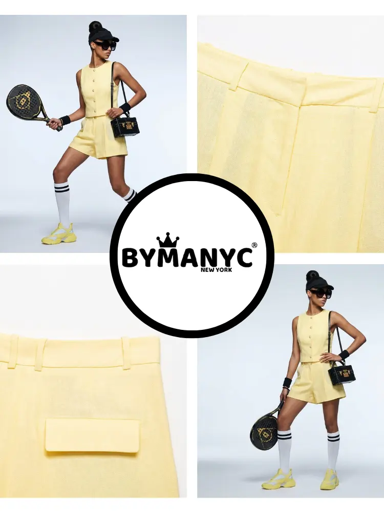 HAMPTONS Women's Vest & Shorts Set Prêt-à-Porter BYMANYC ® NY by BYMANYC ® New York