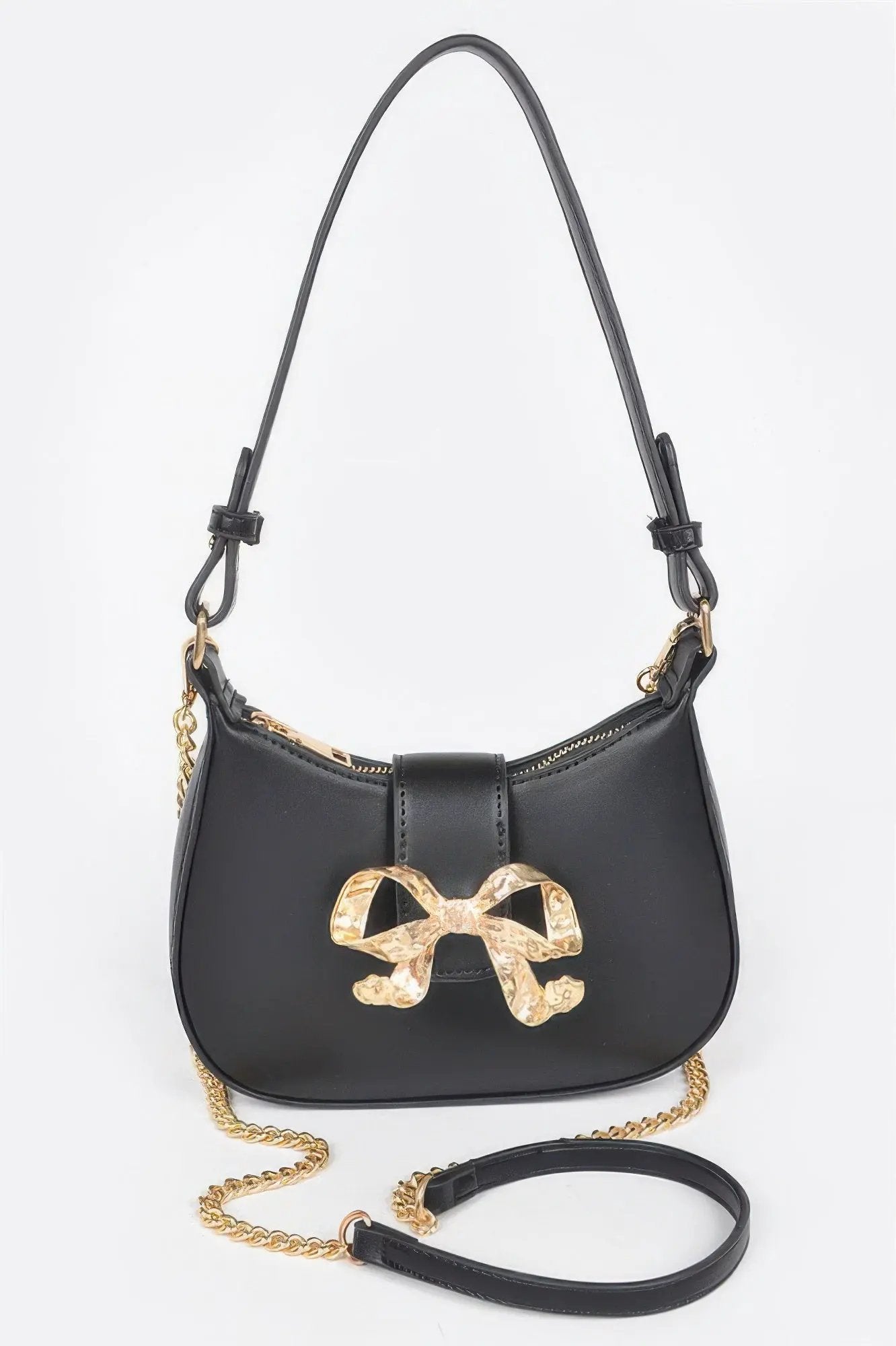 HANDBAG NOLITA Vegan Leather Small Hobo Metal Ribbon – BYMANYC ® New York by BYMANYC ® New York