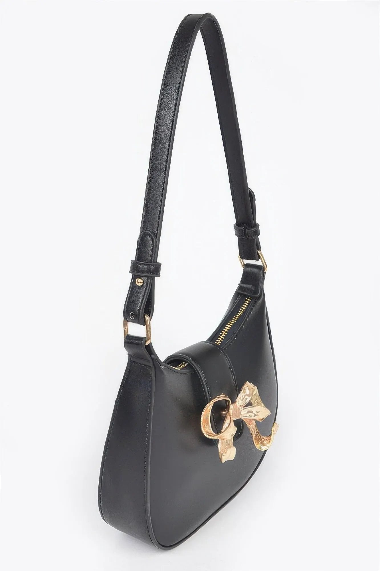 HANDBAG NOLITA Vegan Leather Small Hobo Metal Ribbon – BYMANYC ® New York by BYMANYC ® New York