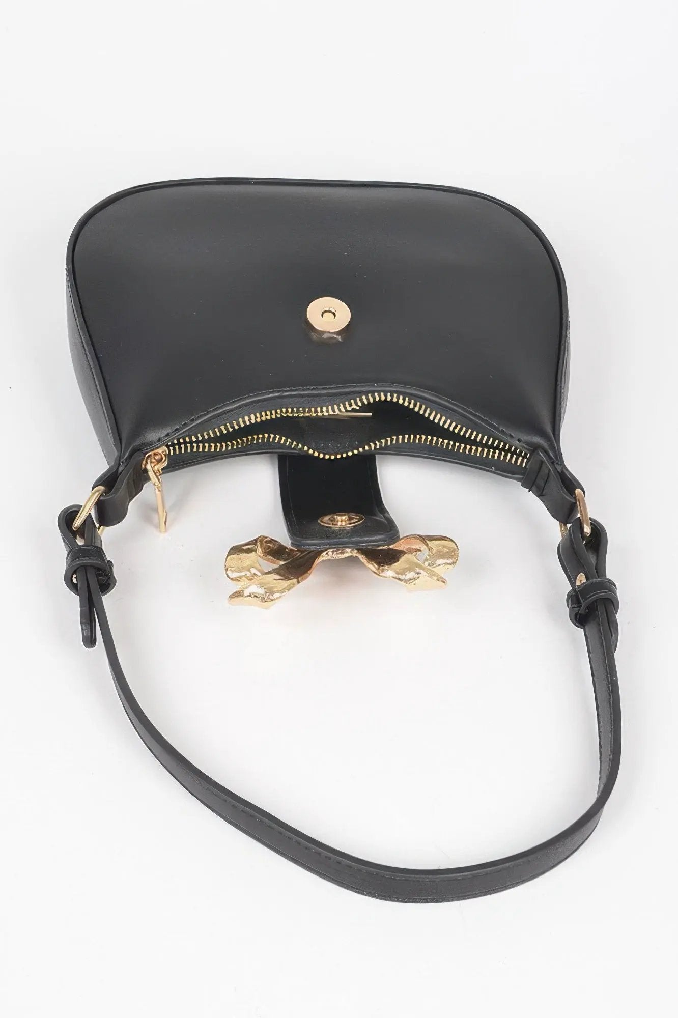 HANDBAG NOLITA Vegan Leather Small Hobo Metal Ribbon – BYMANYC ® New York by BYMANYC ® New York