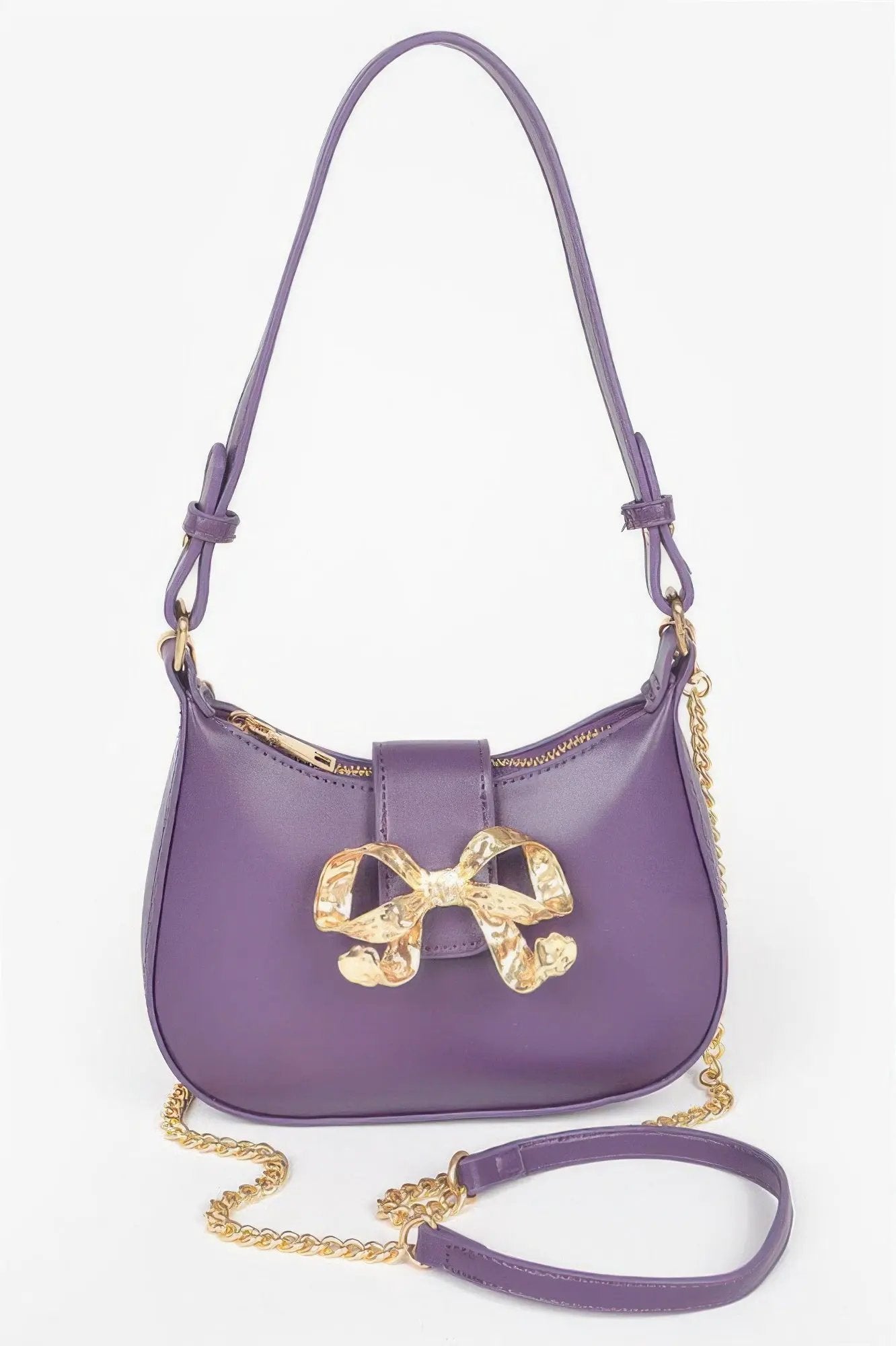 HANDBAG NOLITA Vegan Leather Small Hobo Metal Ribbon – BYMANYC ® New York by BYMANYC ® New York