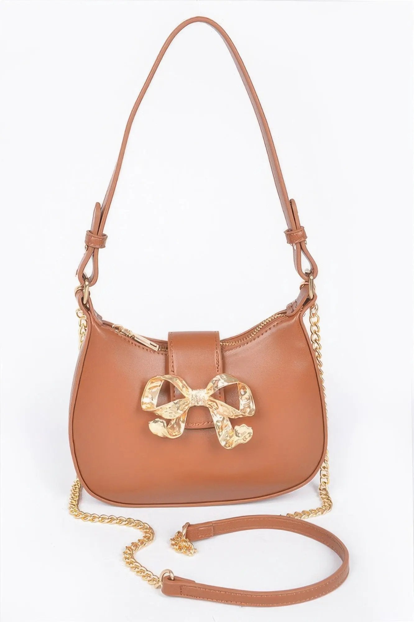 HANDBAG NOLITA Vegan Leather Small Hobo Metal Ribbon – BYMANYC ® New York by BYMANYC ® New York