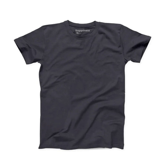 Men's Plain T-shirt, Vintage Black by Coloured Blanks