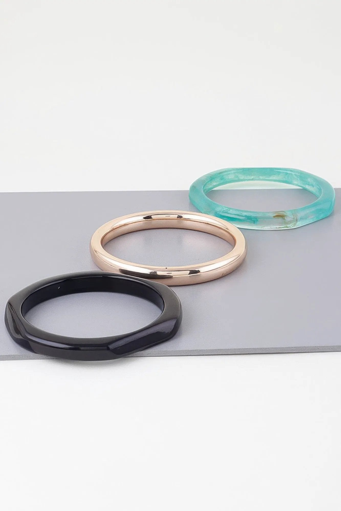 HIGHLINE Triple Geometric Marble Bracelet | Bold BYMANYC ® New York Style by BYMANYC ® New York