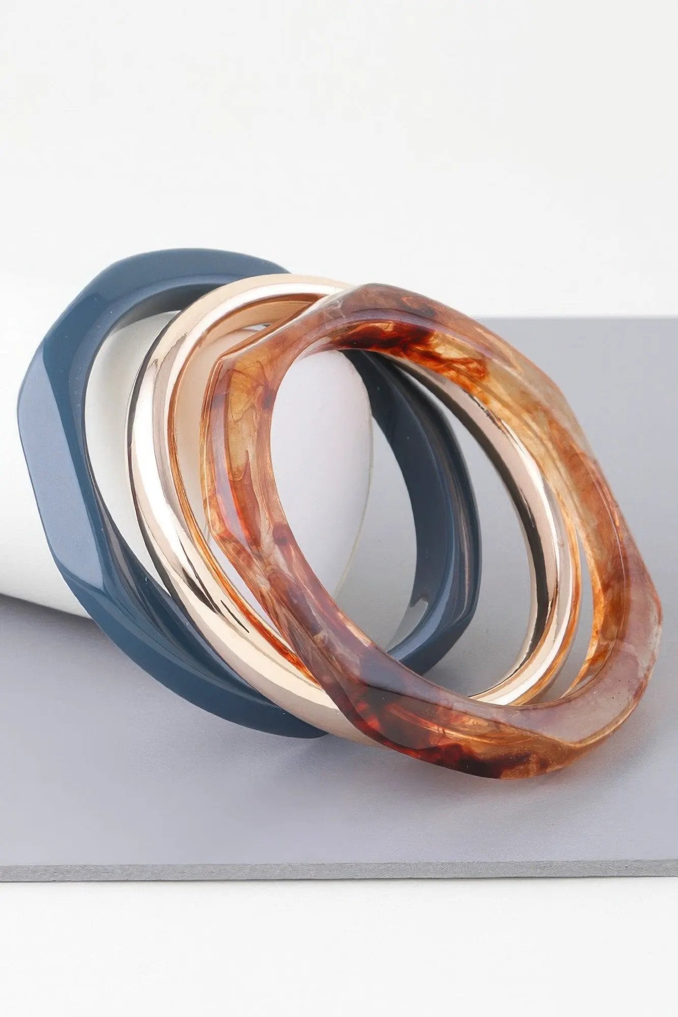 HIGHLINE Triple Geometric Marble Bracelet | Bold BYMANYC ® New York Style by BYMANYC ® New York