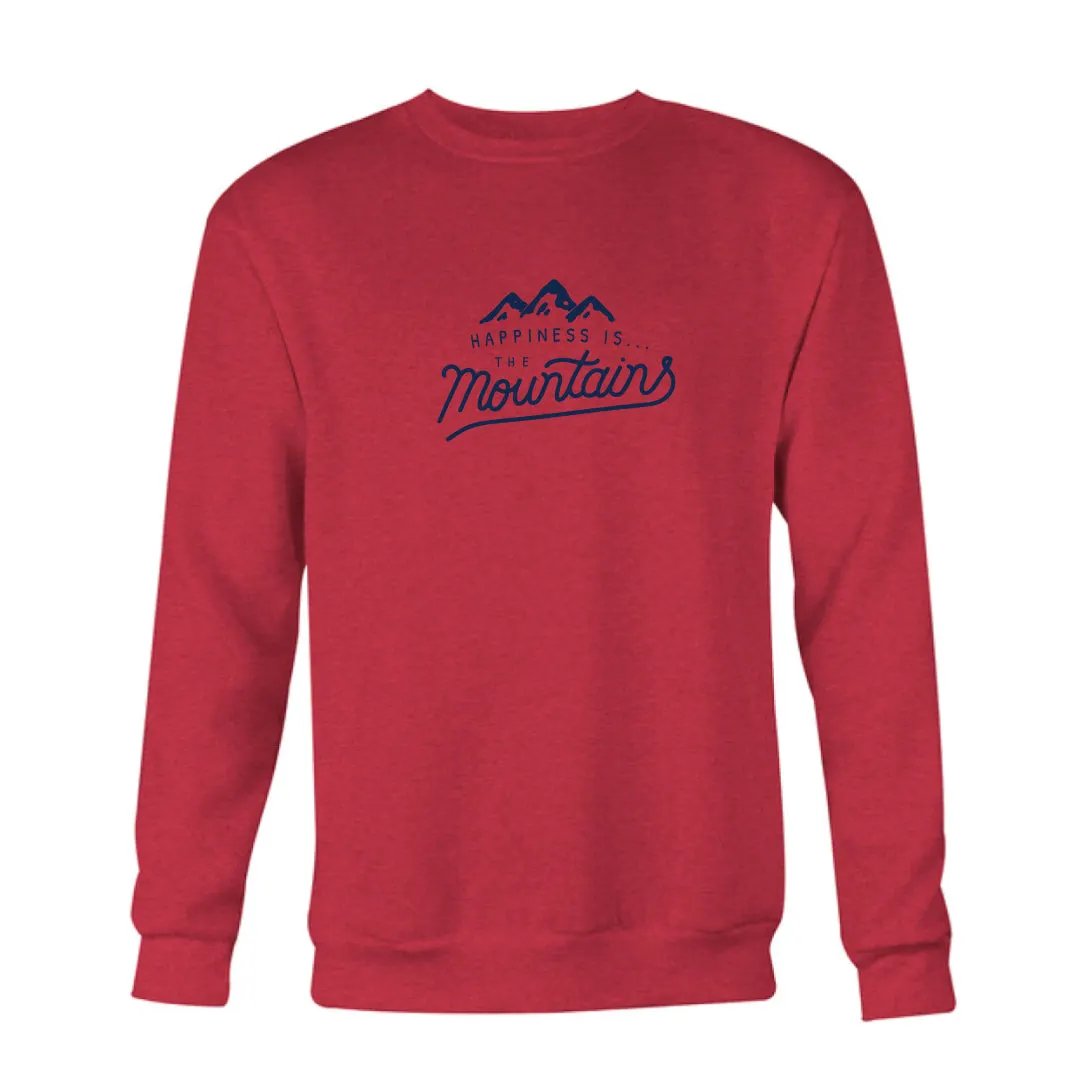 Men's Mountains Crew Sweatshirt, Chili by Mountain Collection