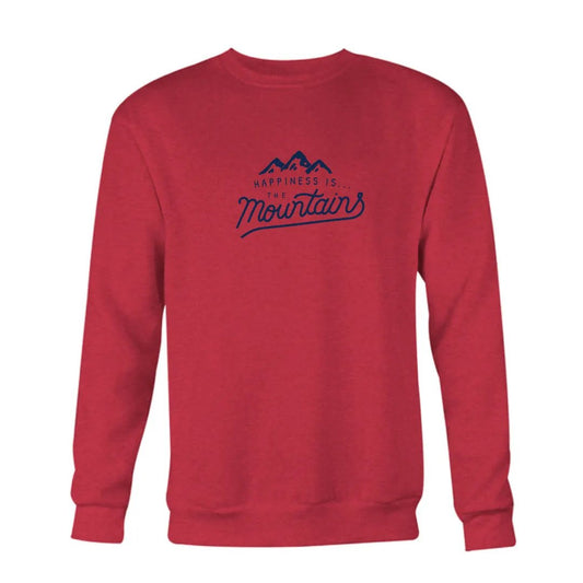 Men's Mountains Crew Sweatshirt, Chili by Mountain Collection