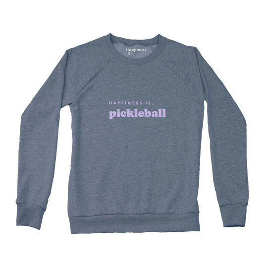 Women's Pickleball Crew Sweatshirt, Heather Navy by Tennis Collection