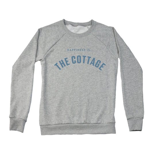 Women's Cottage Collegiate Crew Sweatshirt, Heather Grey by Cottage Collection